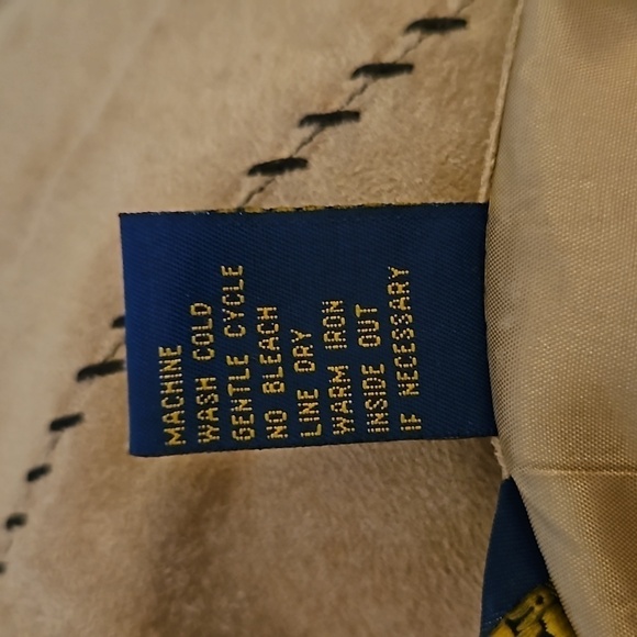 ECOLOGIE Tan Faux Suede Patchwork Scalloped Floral Cutout Skirt - Picture 9 of 11